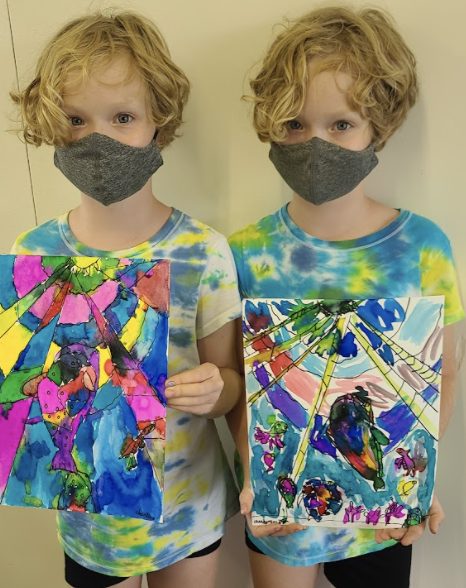 kidzart multimedia art class elementary lesson